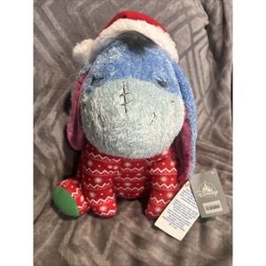 Disney Christmas Eeyore Weighted‎ Holiday Plush Winnie The Pooh